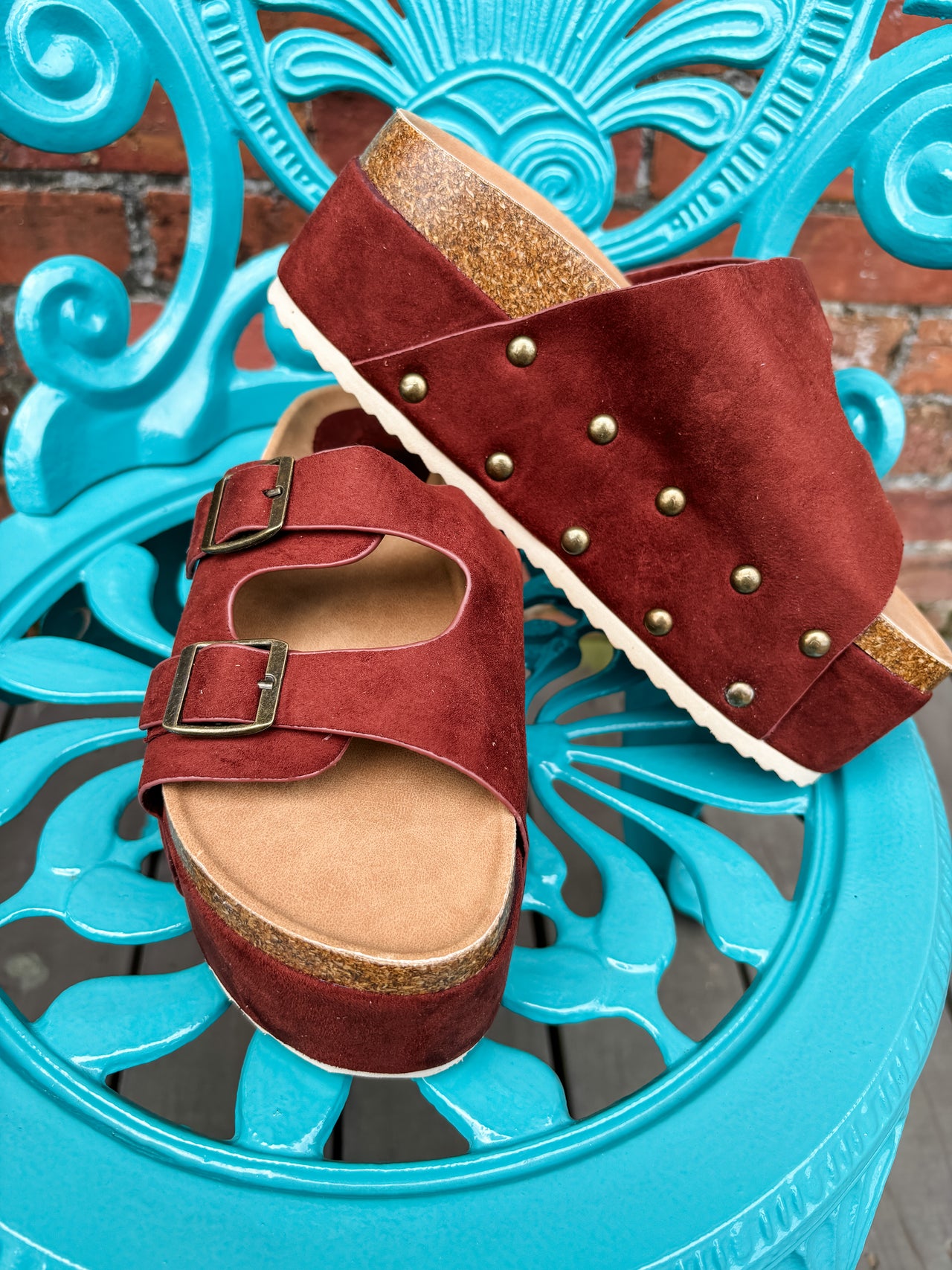 Carillo Platform Sandals- Brown