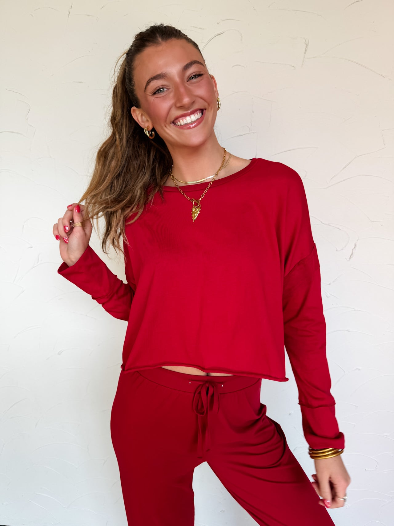 Don't Think Twice Cutout Back Layering Top