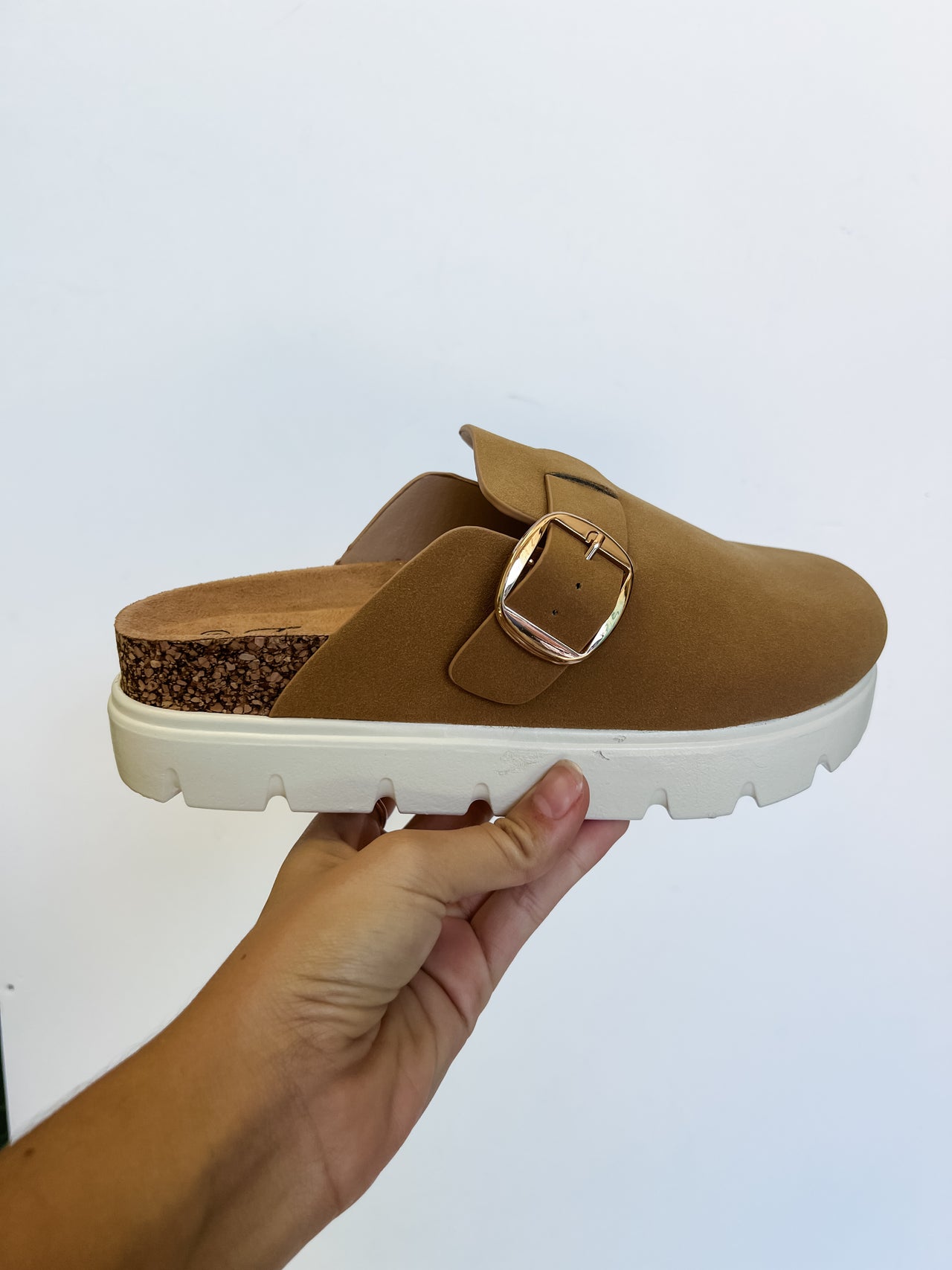 Oaks Platform Clogs- Tan