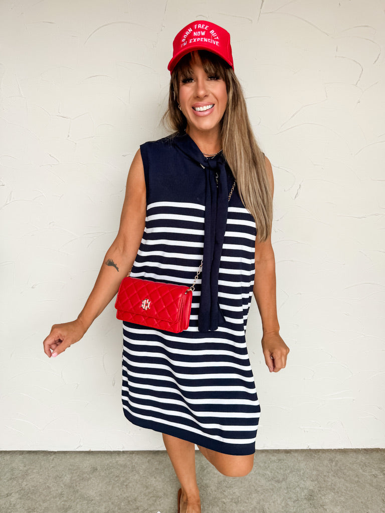 Everyday Grace Mini Dress- Navy