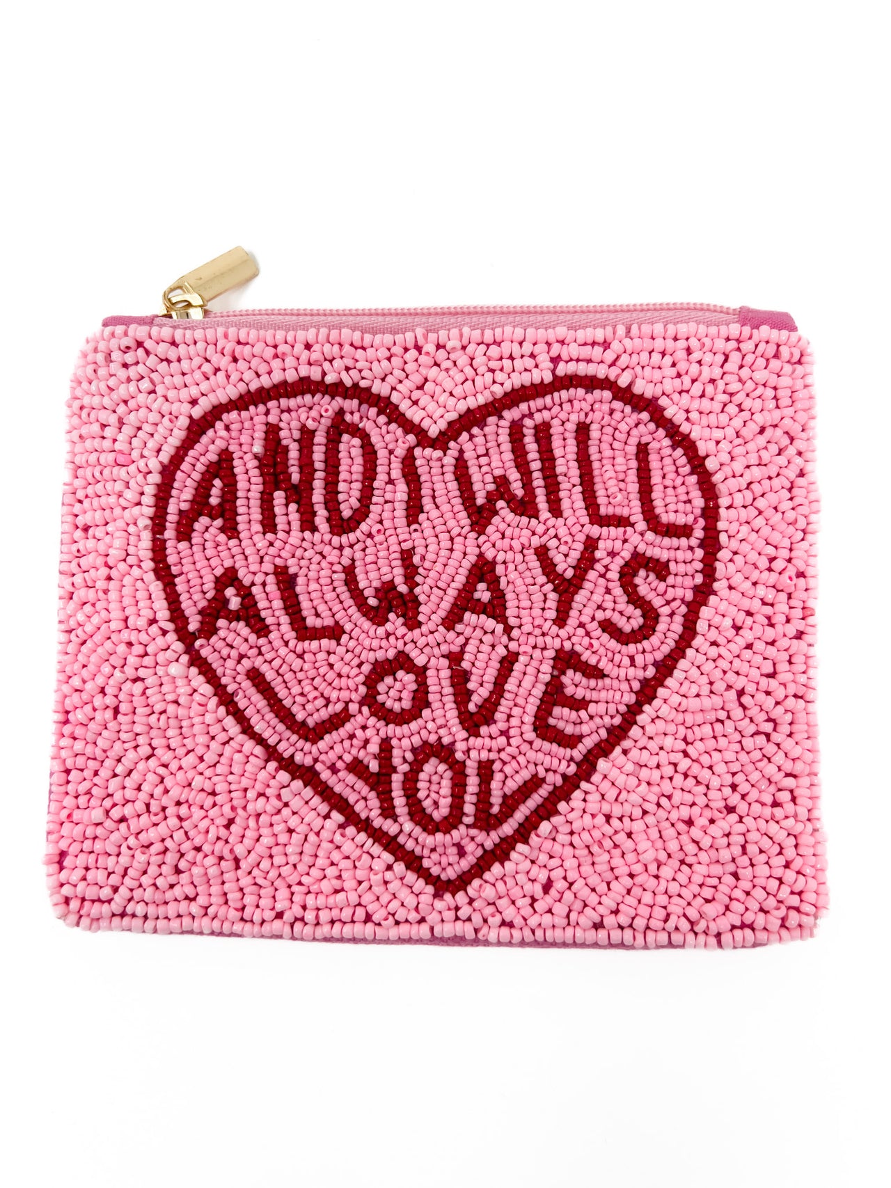 Always Love You Beaded Pouch