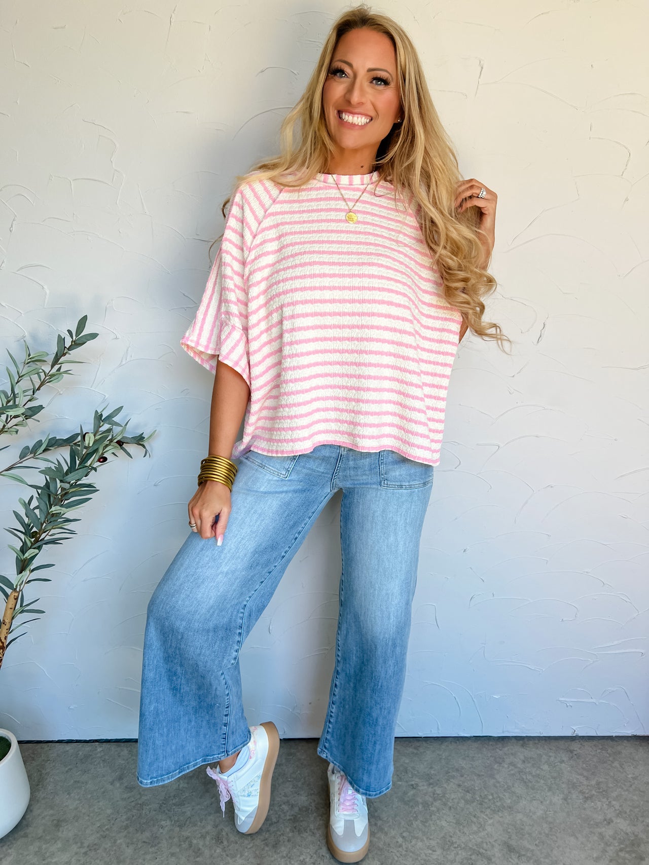 Look At You Oversized Stripe Top