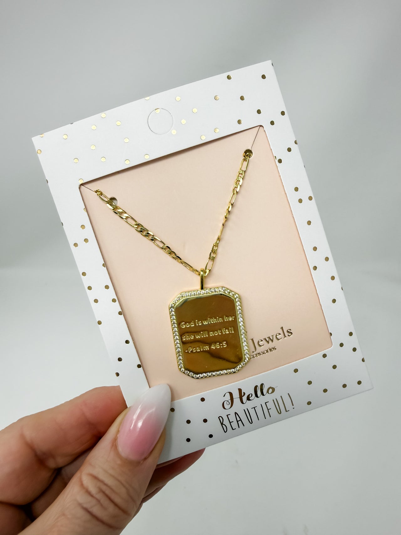 Psalm 46:5 Gold Necklace