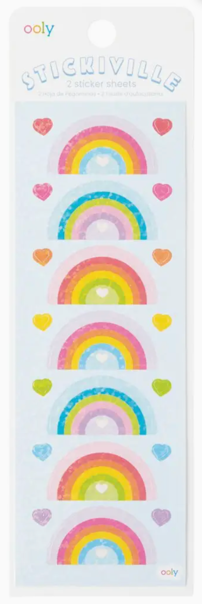 Rainbow Love Stickers
