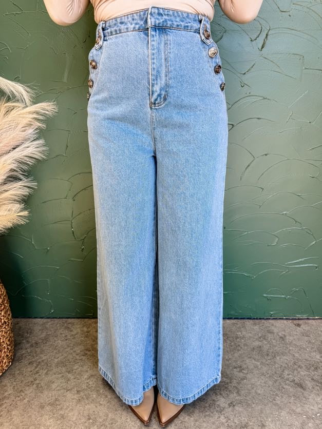 Free To Be Wide Straight Leg Jeans