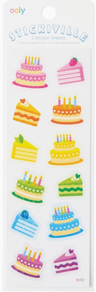 Birthday Cakes Stickers