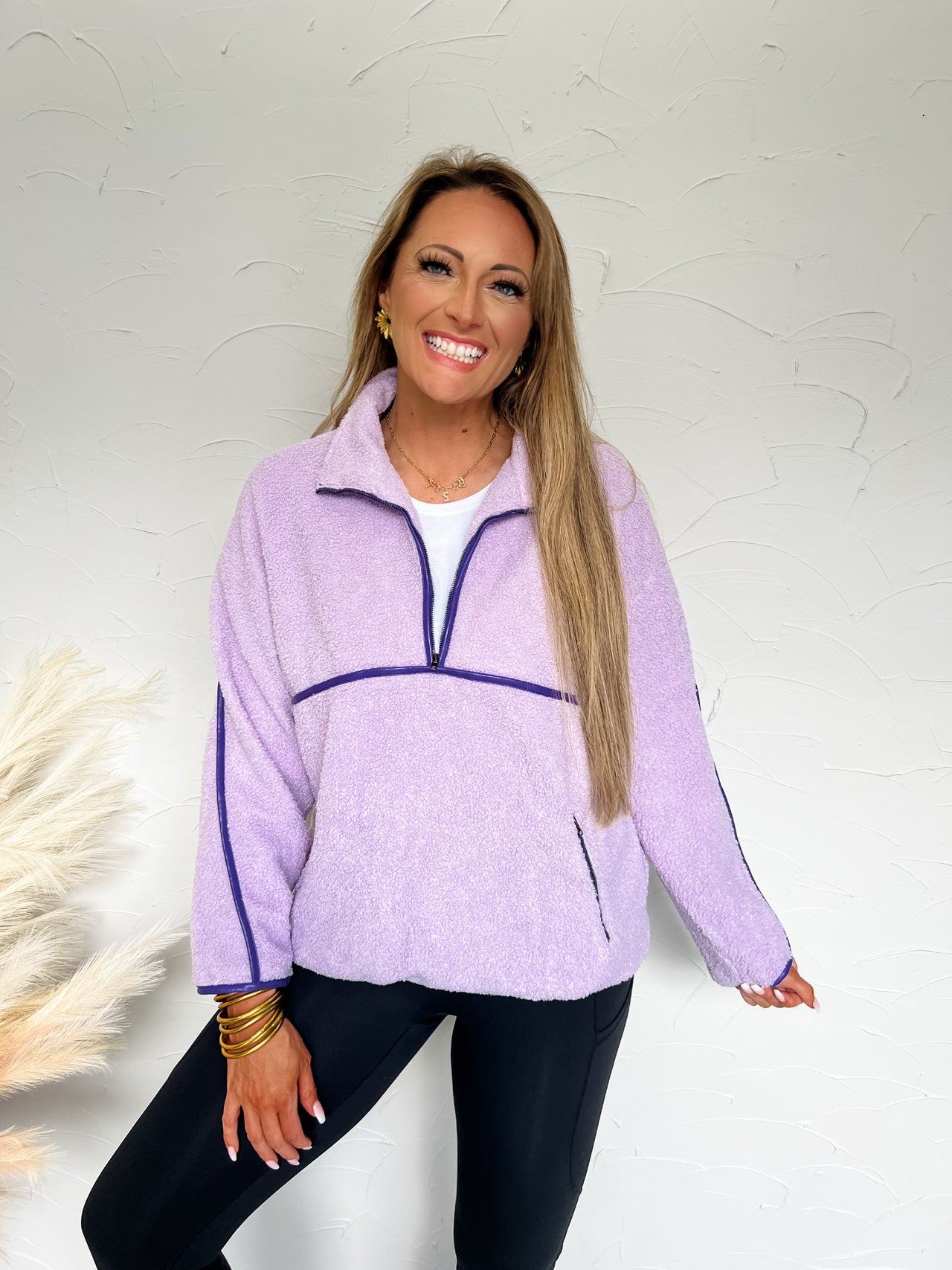 Need A Retreat Fleece Quarter Zip Jacket