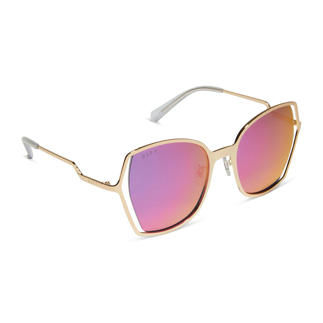 {DIFF} donna III + pink rush mirror sunglasses