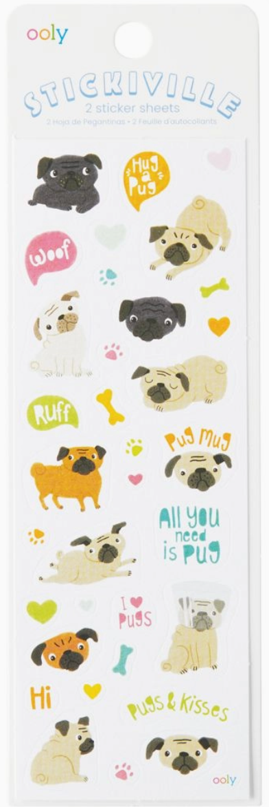Pugs Stickers