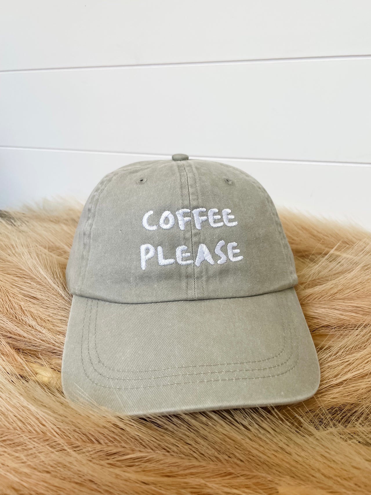 Coffee Please Cap- Sage