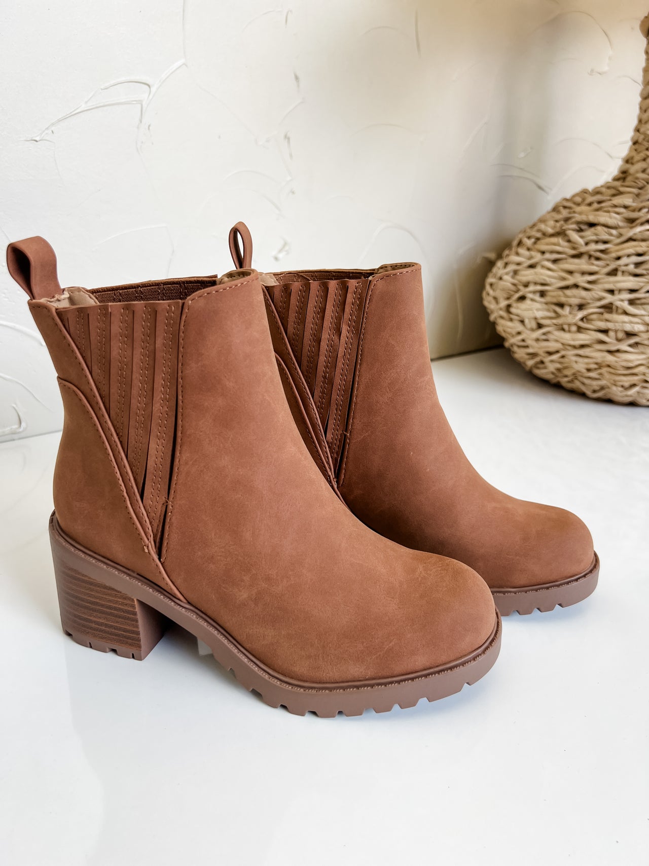 Wisley Bootie- Lt Cognac