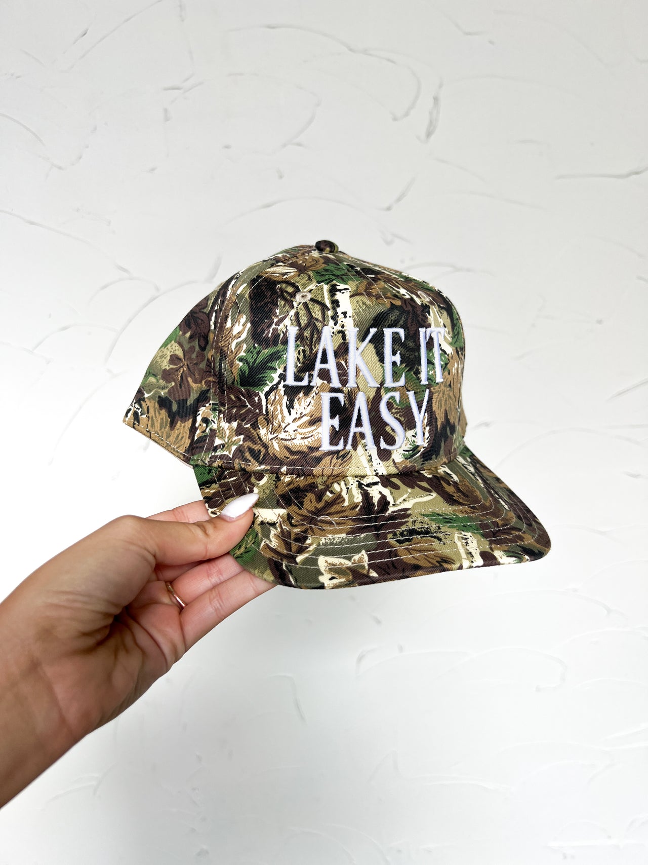 Lake It Easy Camo Hat