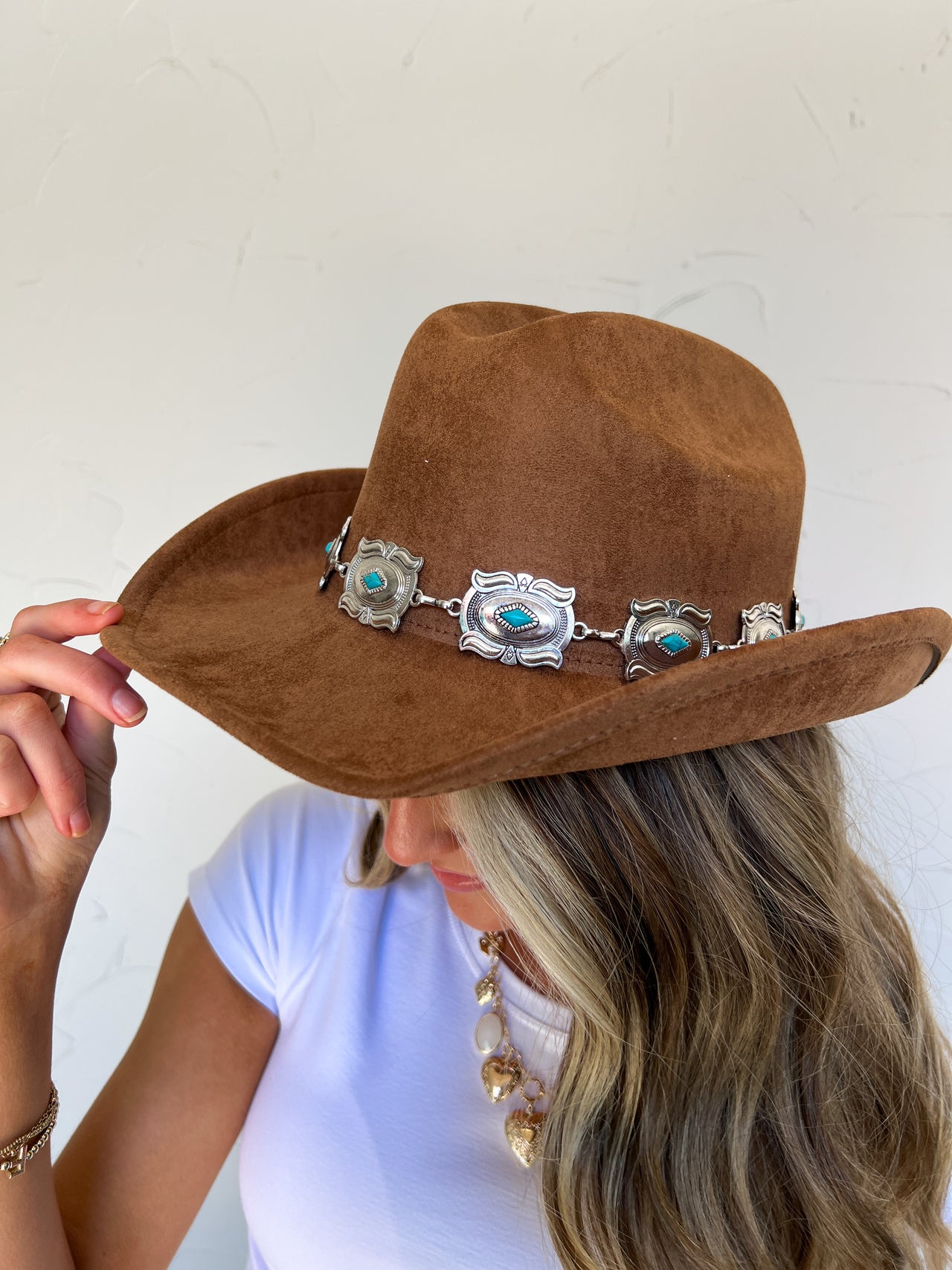 Brown Concho Cowboy Hat