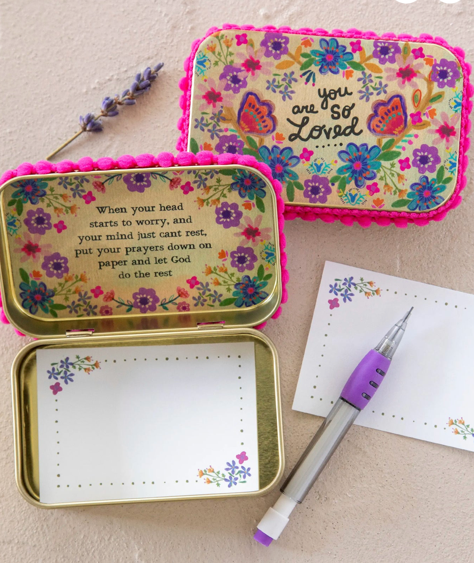 You Are So Loved Tin Prayer Box