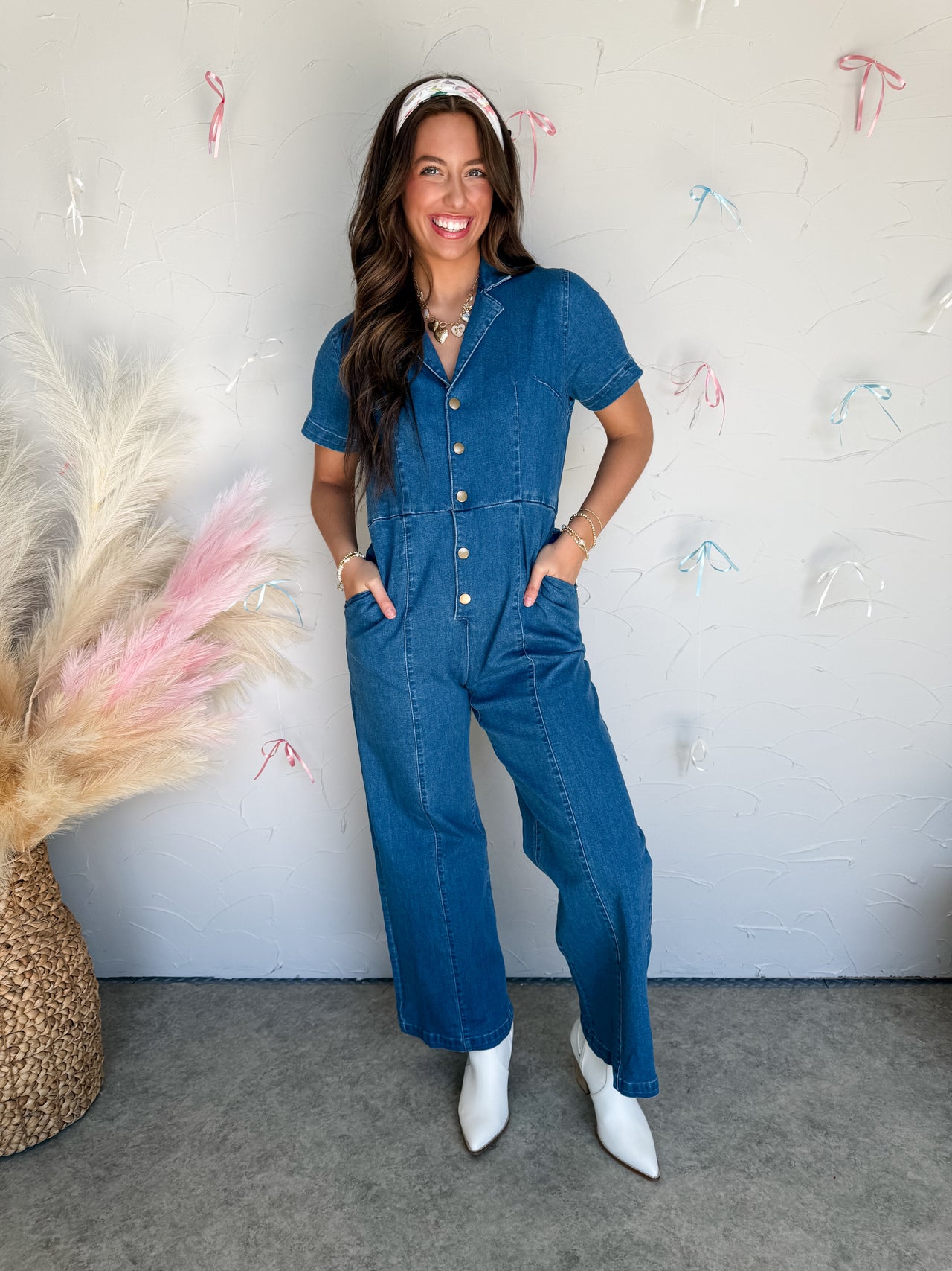 Hard At Work Denim Jumpsuit