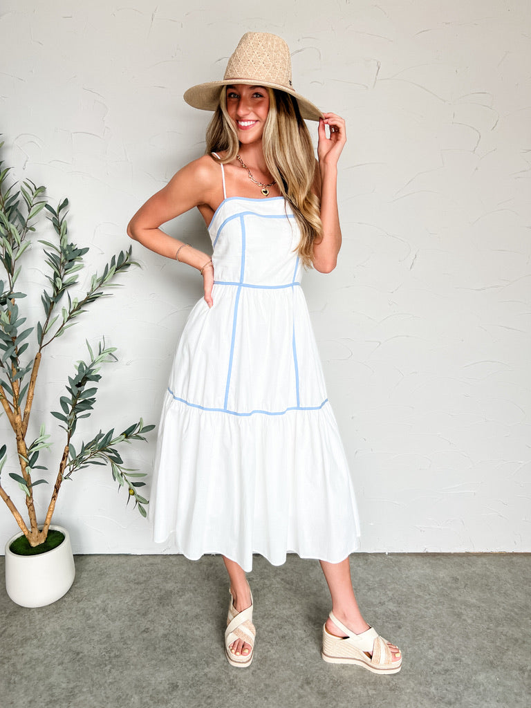 Pursuit Of Happiness Contrast Midi Dress