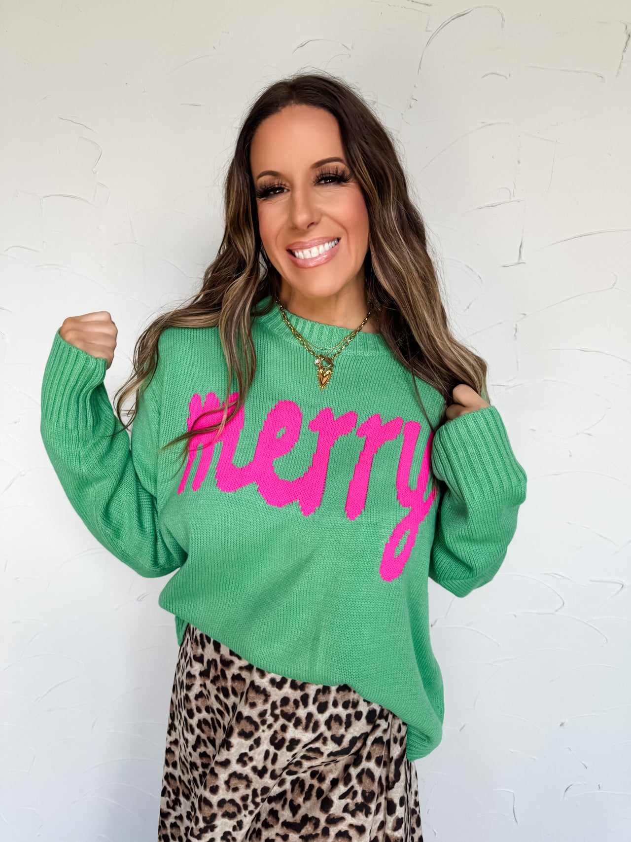 Mint Green Merry Sweater