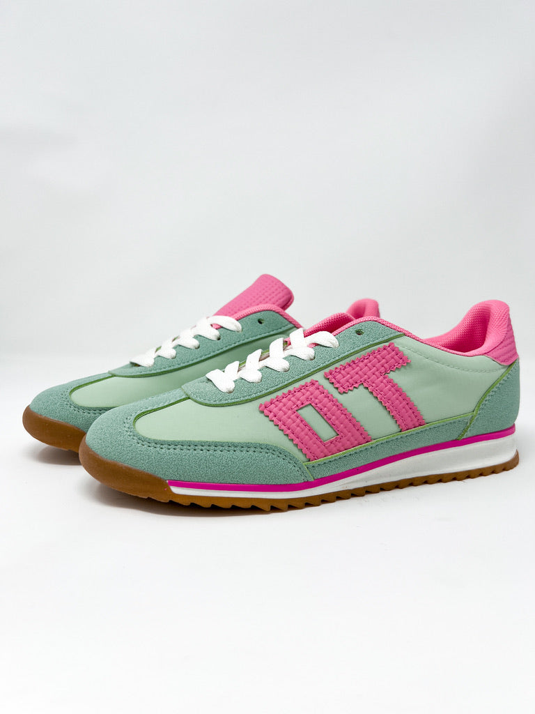 Toto Sneakers- Green/Pink