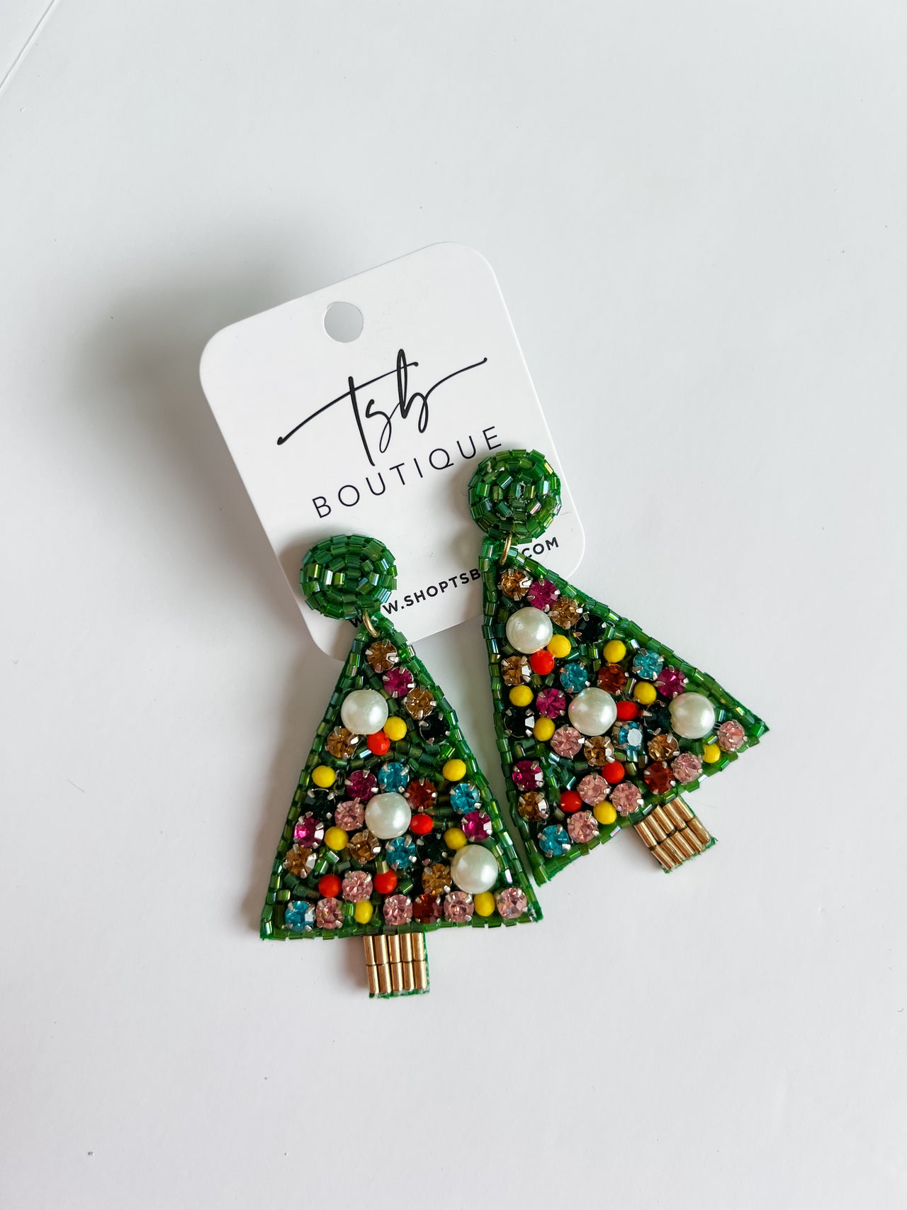 Oh Christmas Tree Crystal Earrings