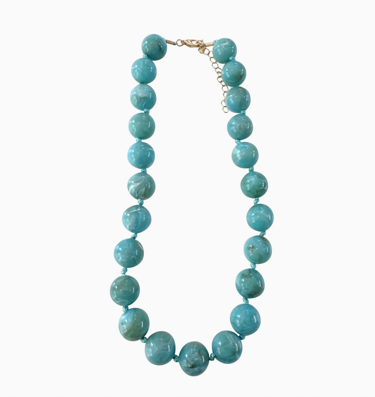{Gemelli} Mabry Chunky Beaded Necklace- Turquoise