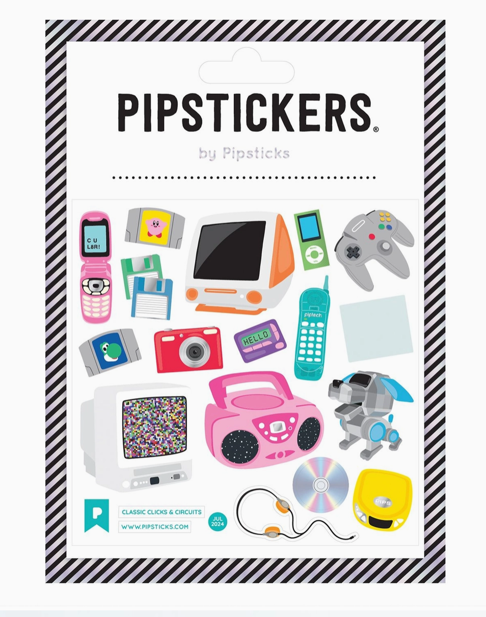 Classic Clicks & Circuits Stickers