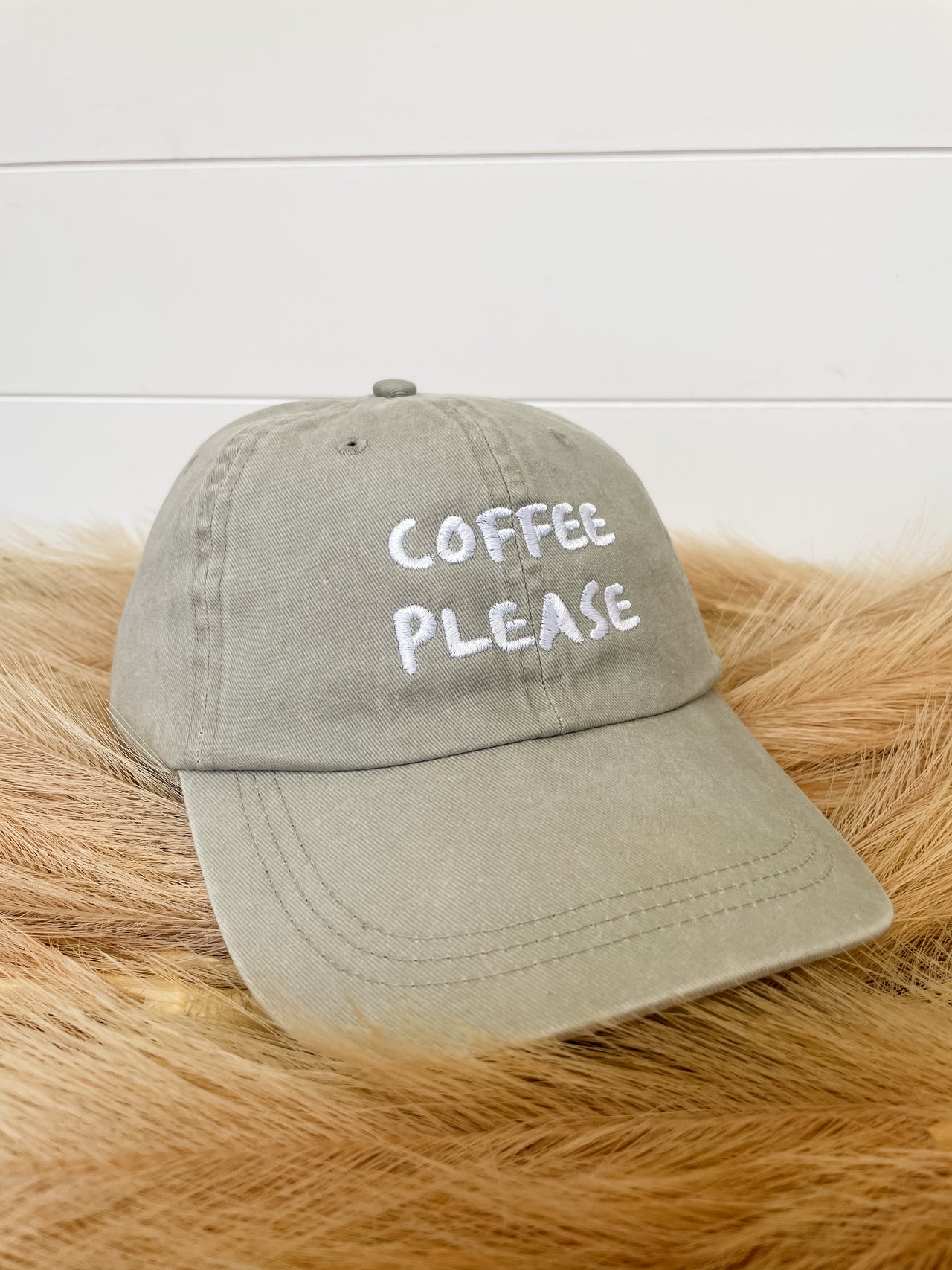 Coffee Please Cap- Sage