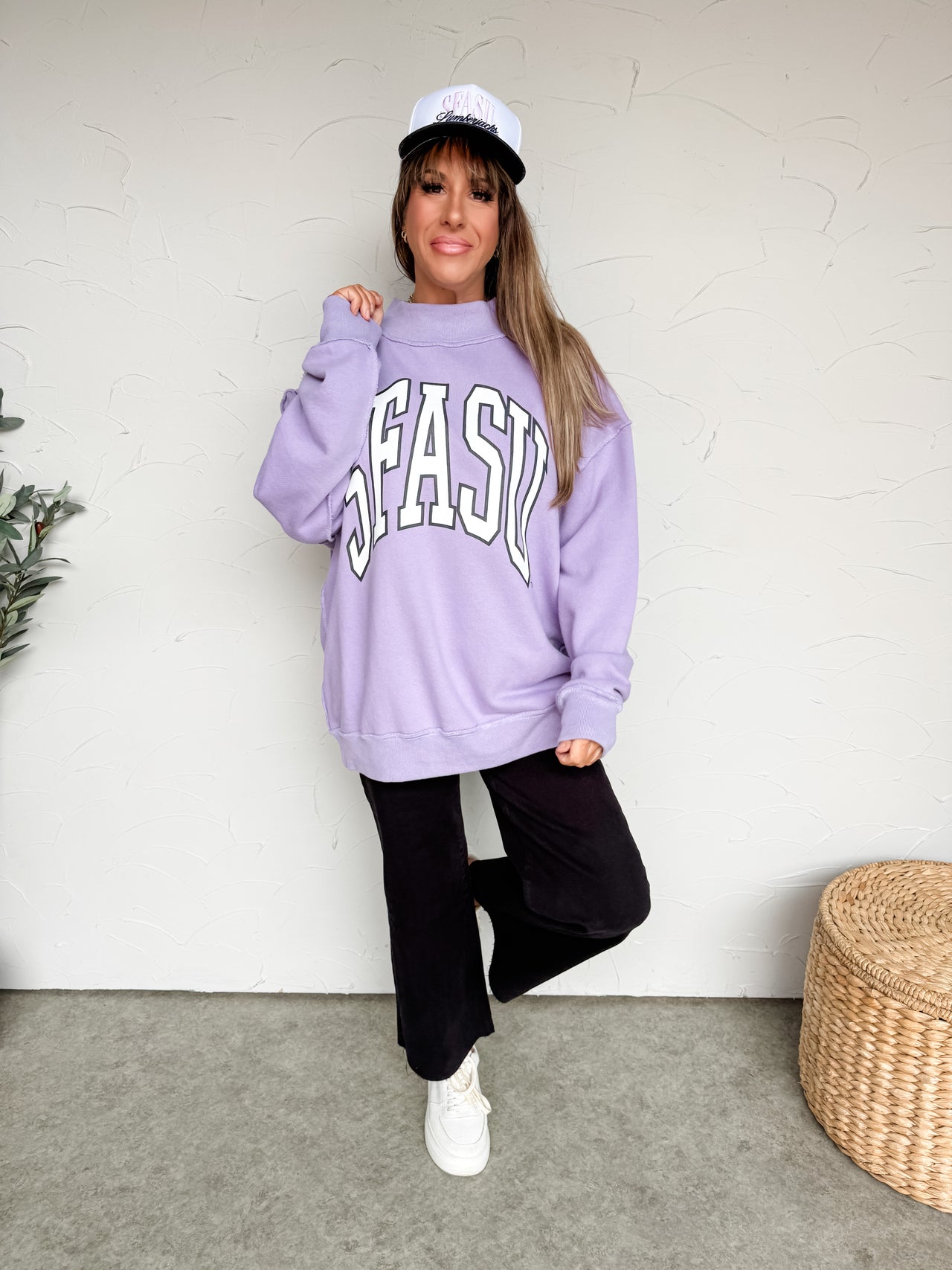 SFASU Mock Neck Sweatshirt