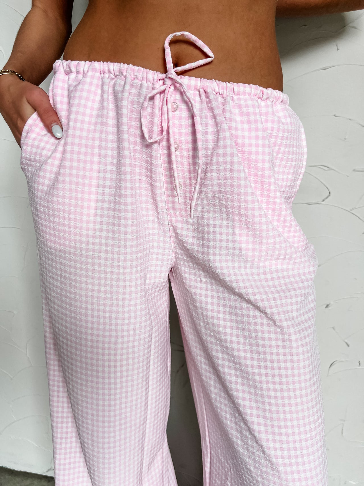 Casual Outing Pink Relaxed Fit Pants