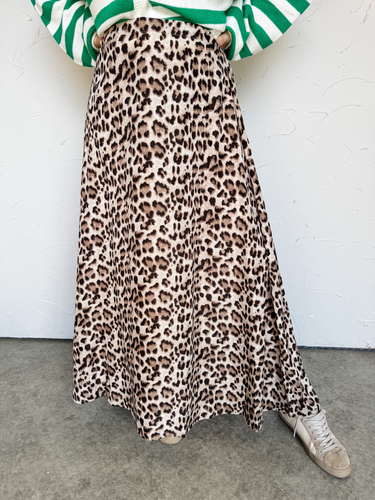 Wild Mood Leopard Maxi Skirt