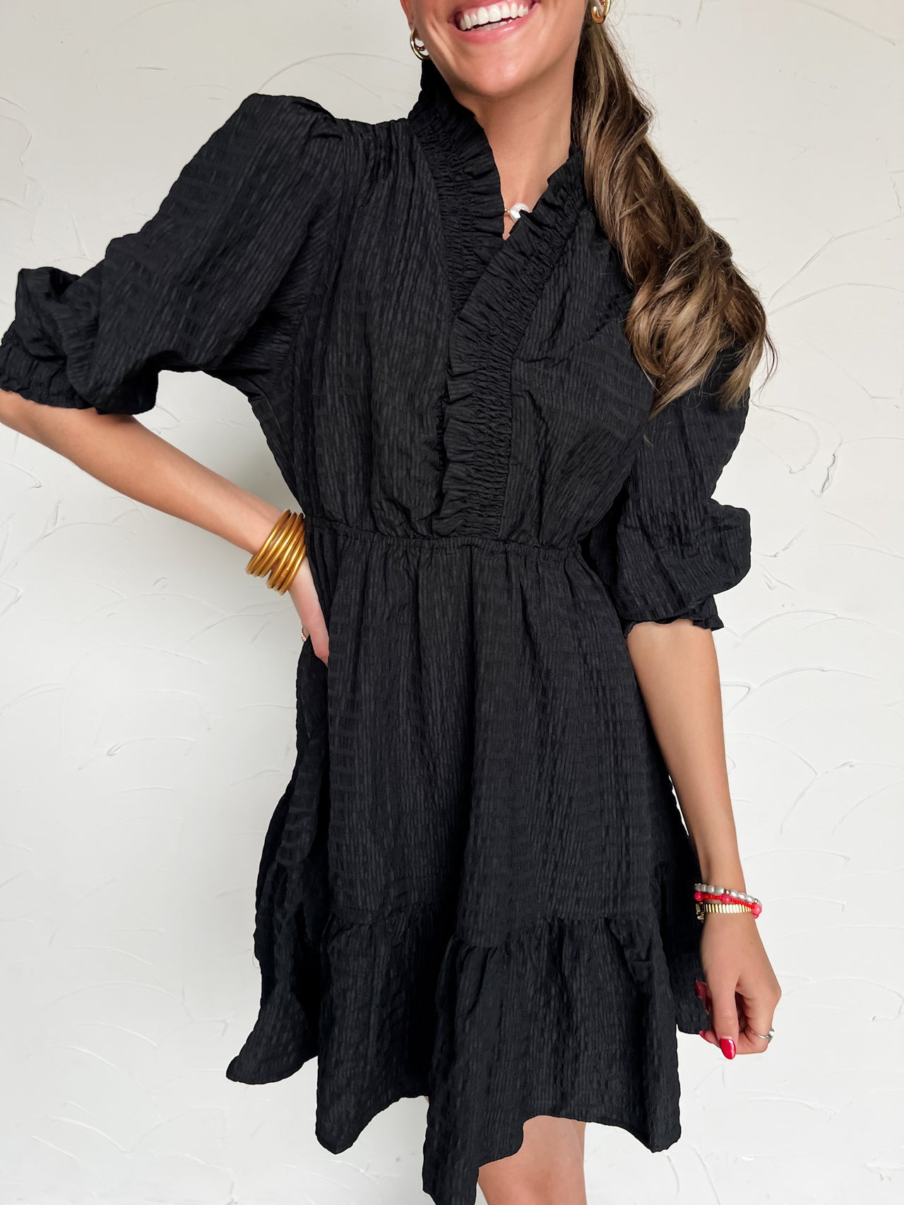 The Right One For Me Ruffle Dress