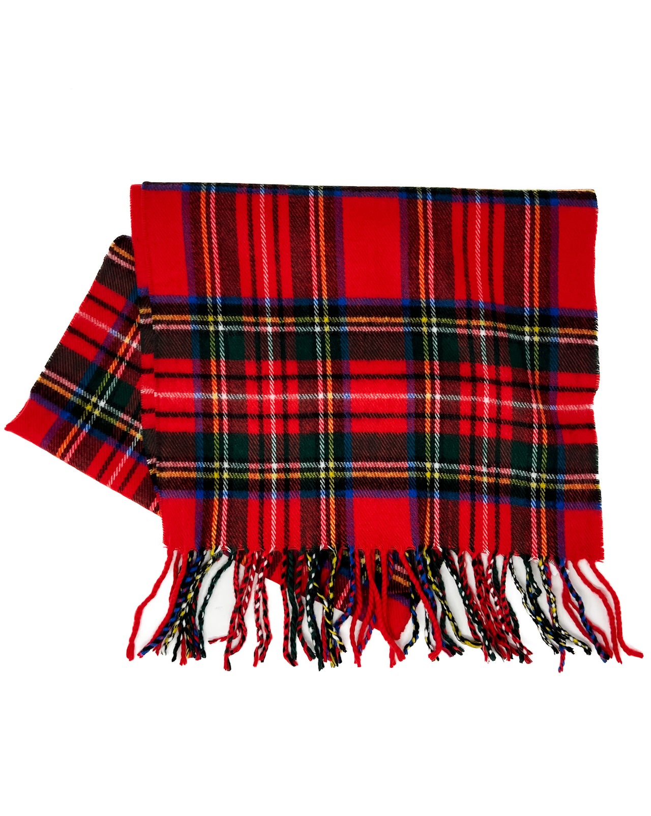 Elena Cashmere Plaid Scarf