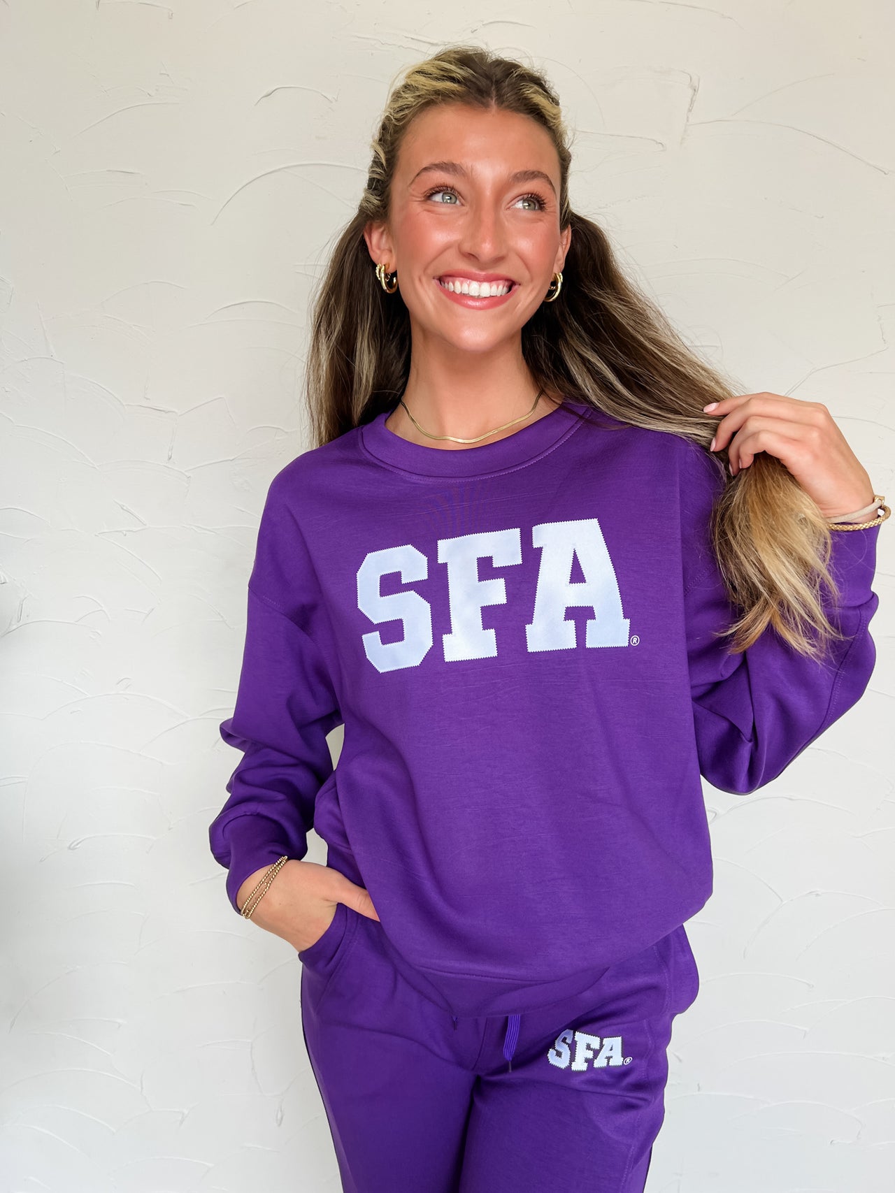 SFA Purple Buttery Soft Athletic Set