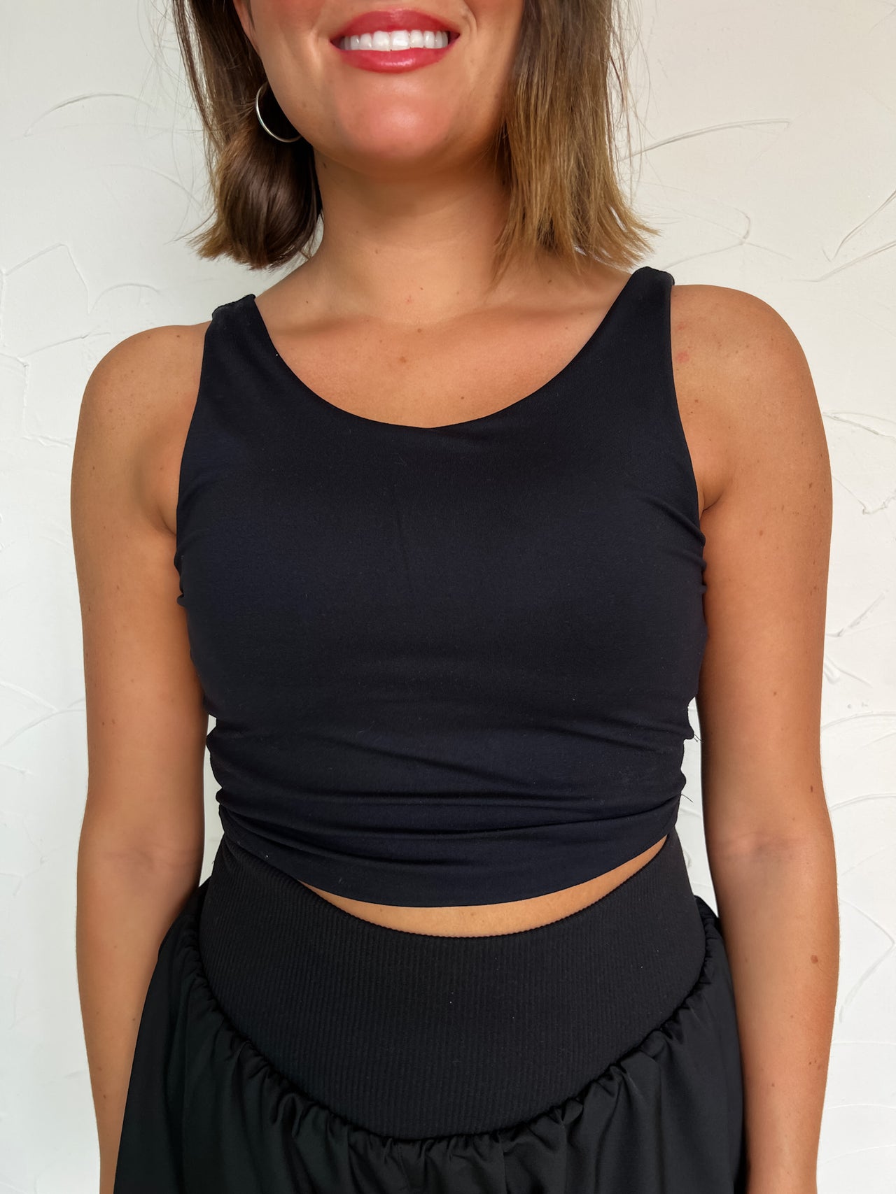 Full Of Sass Active Tank- Black