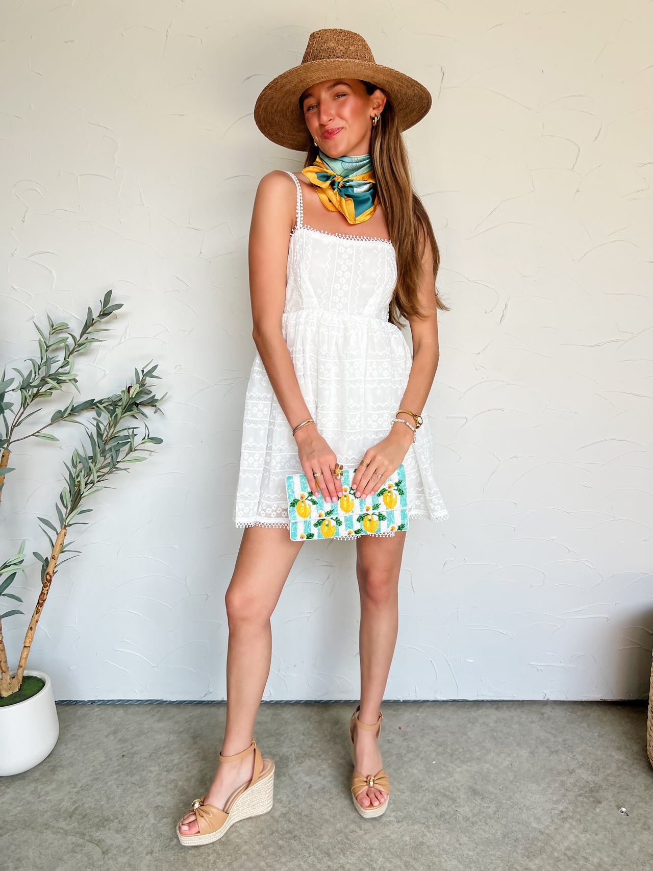 Speaking Up Eyelet Lace Dress