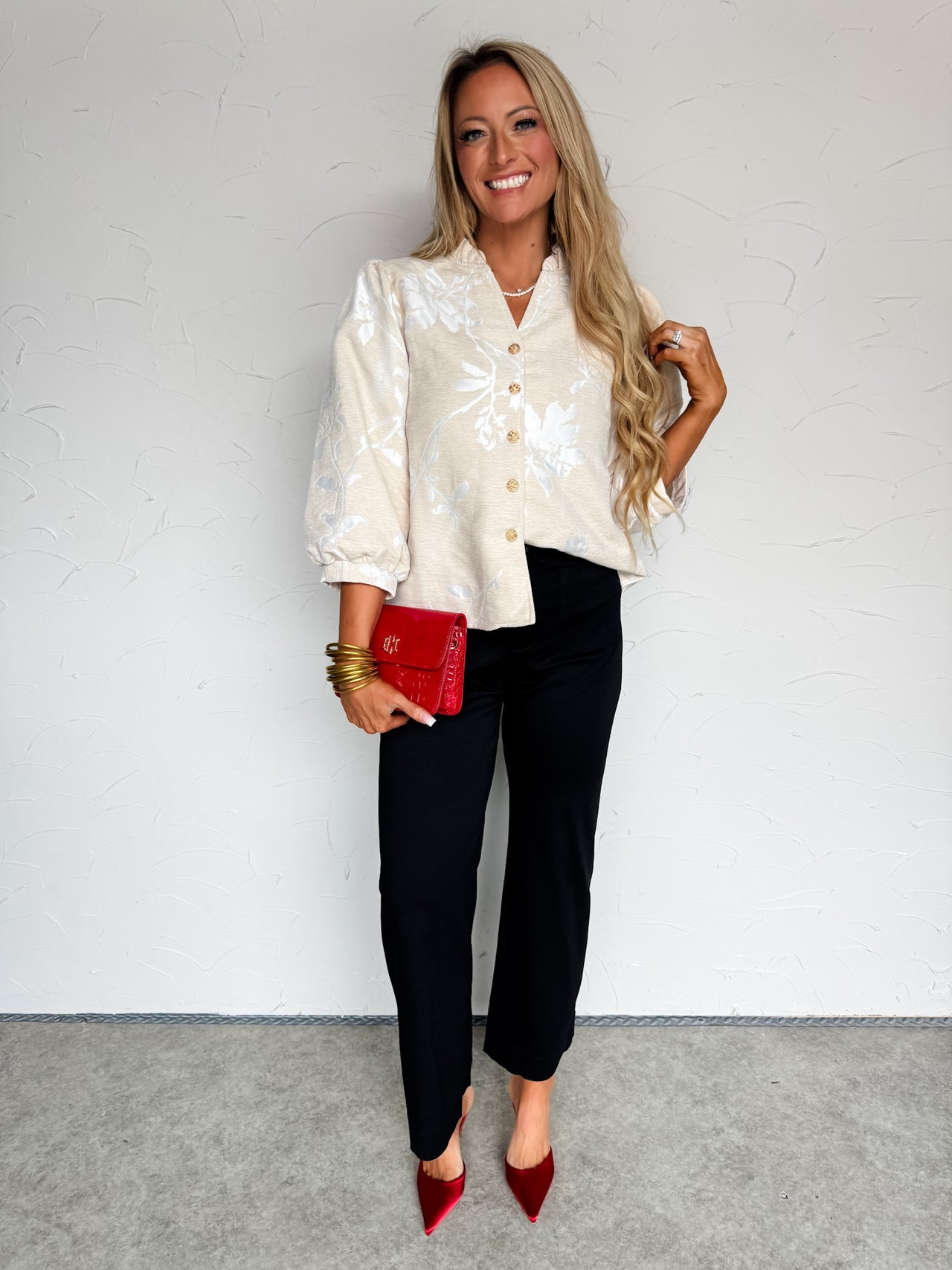 Sweetest Blooms Puff Sleeve Top