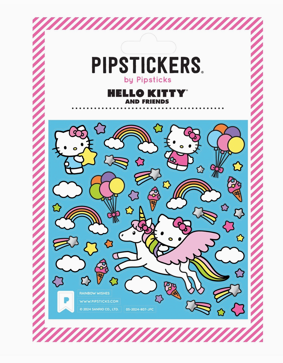 Hello Kitty Rainbow Wishes Stickers