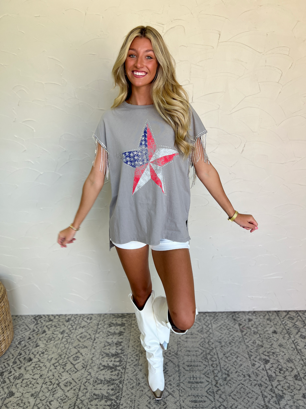 Star Spangled Lady Graphic Tee