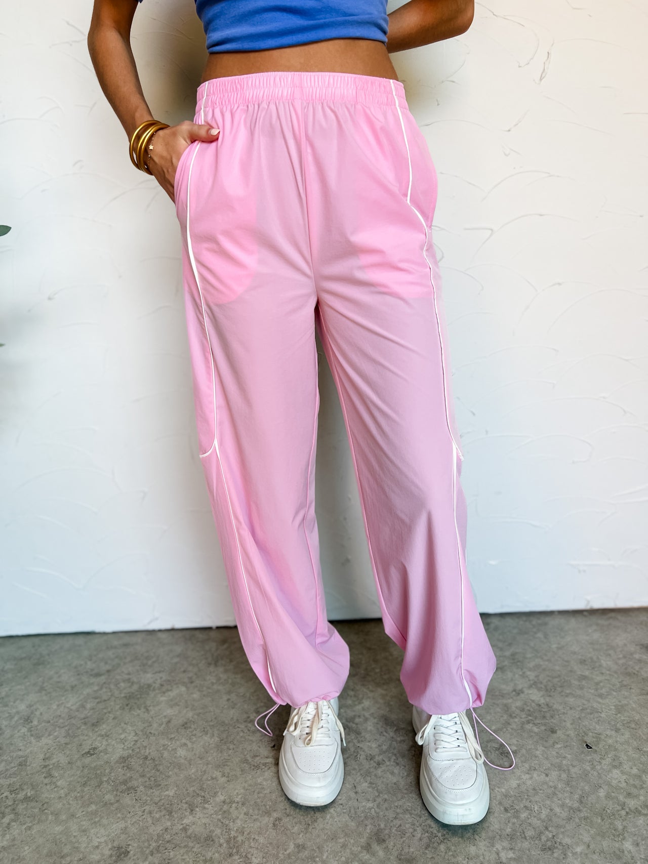 The All Star Team Track Pants- Baby Pink