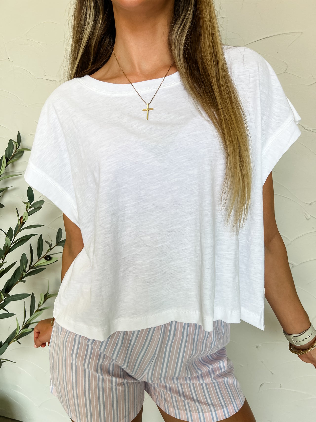 My Standards Are High Open Back Top- White