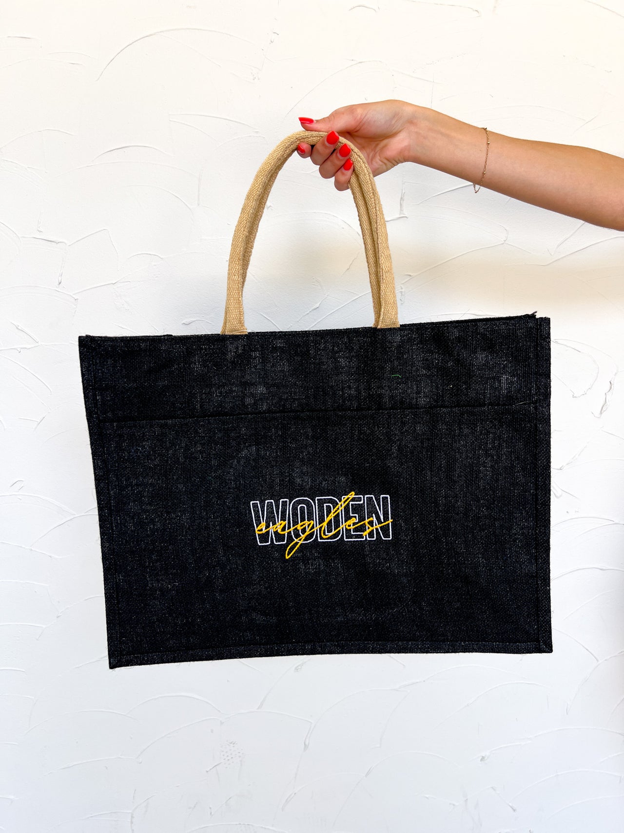 Woden Embroidered Tote Bag