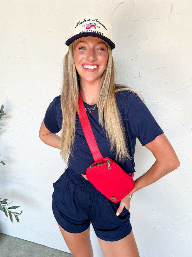 Here To Work Lounge Set- Navy