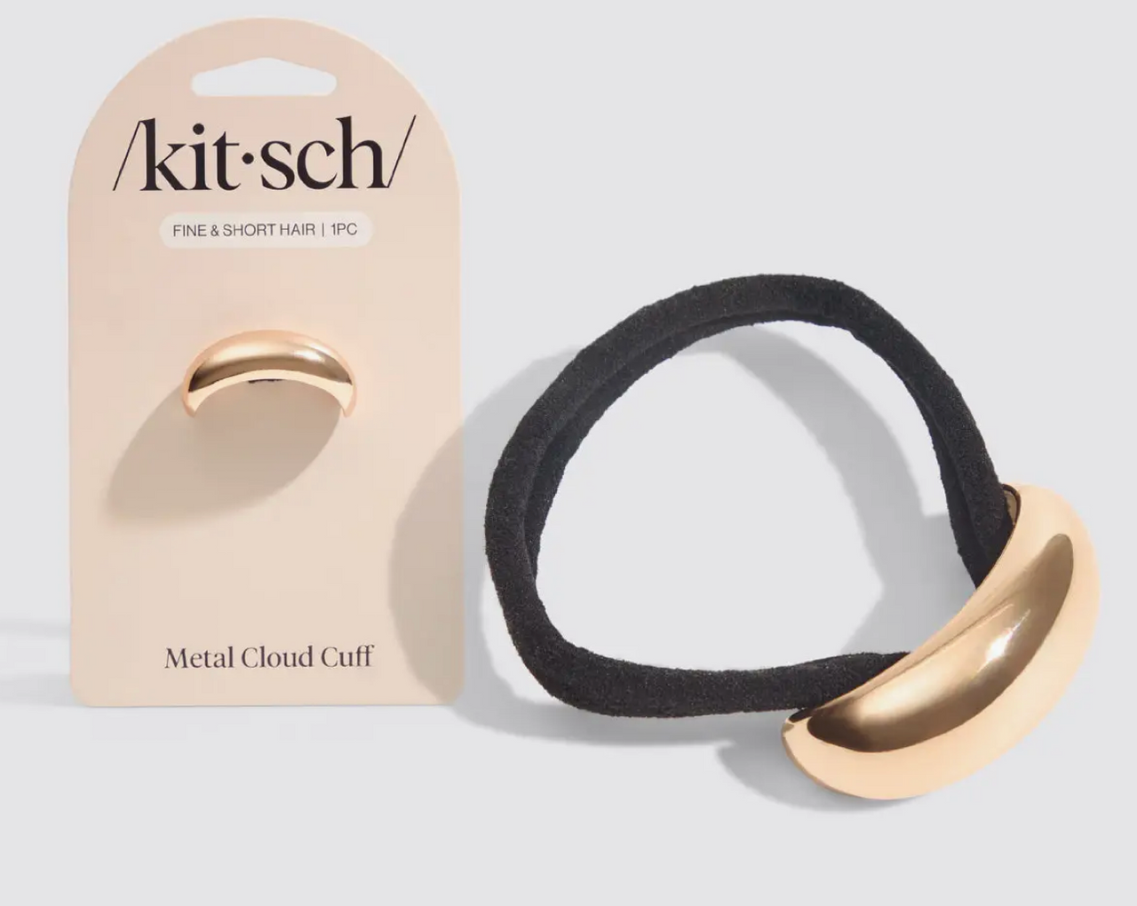 Gold Metal Cloud Hair Tie Cuff- Small