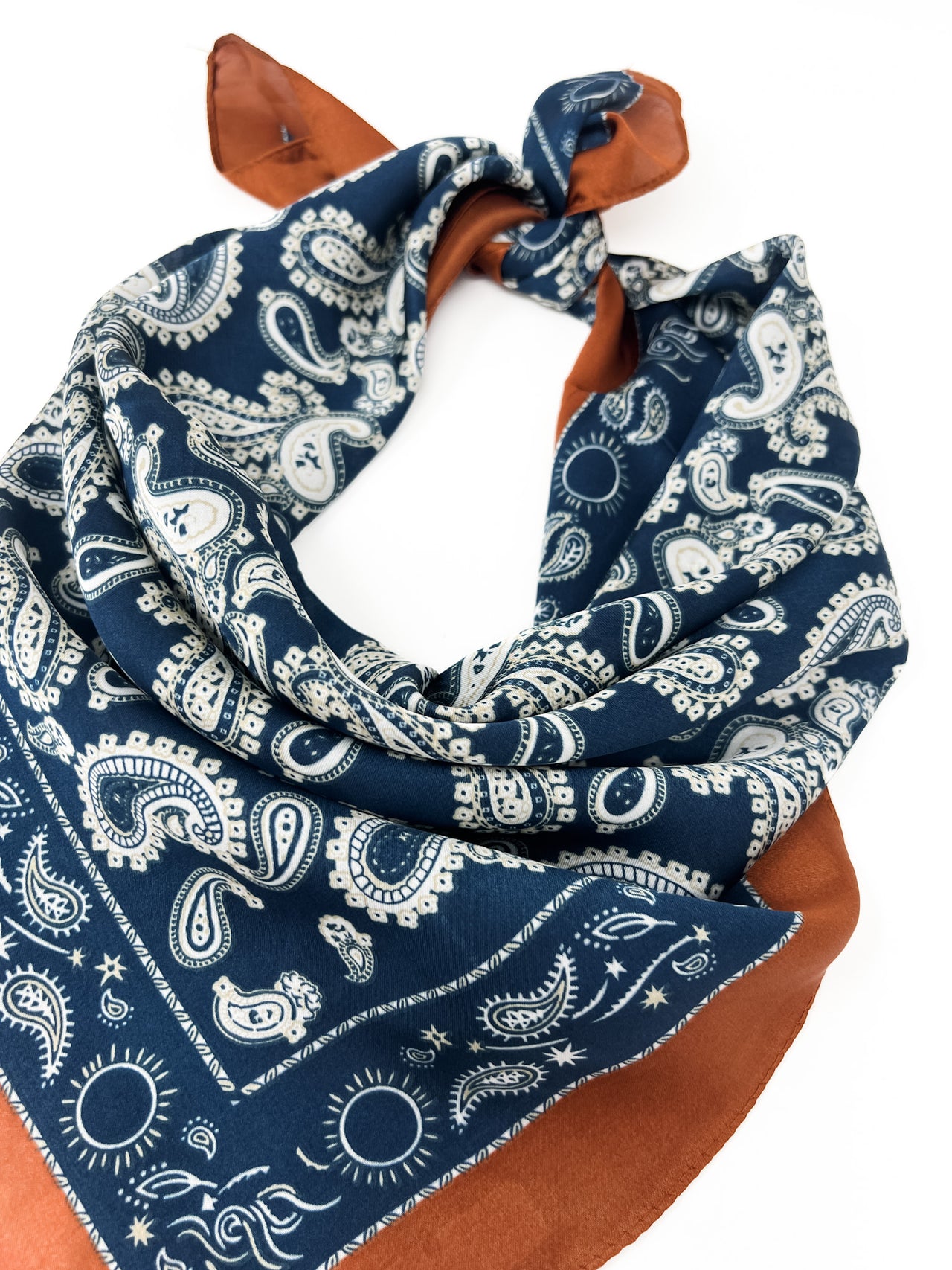 Finley Blue Paisley Scarf