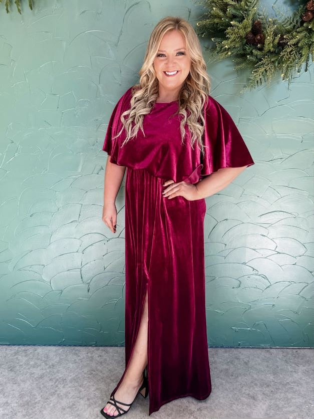 Own Kind Of Beauty Velvet Maxi Dress