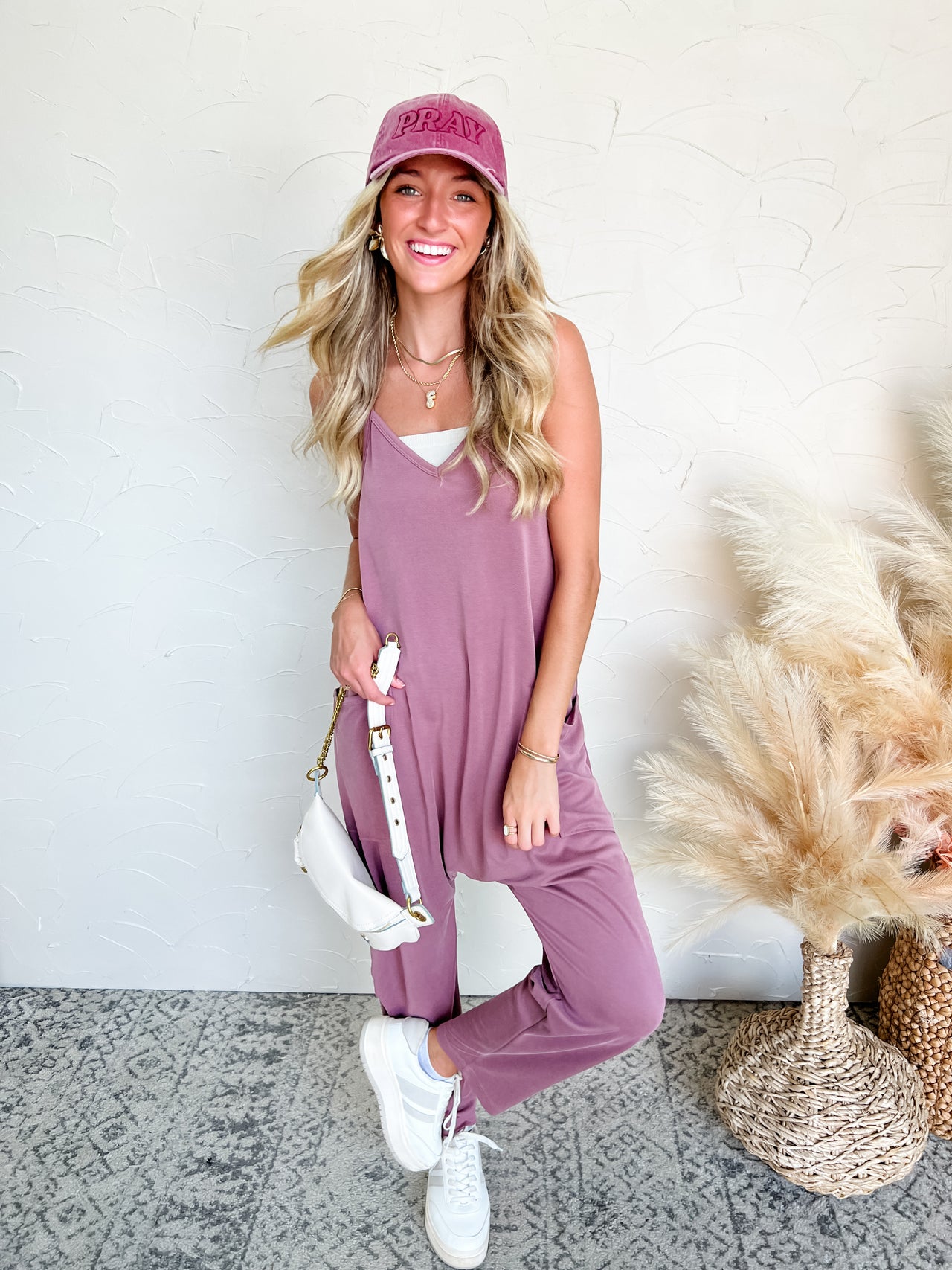 Nonchalant Vibes Harmen Jumpsuit- Dusty Mauve