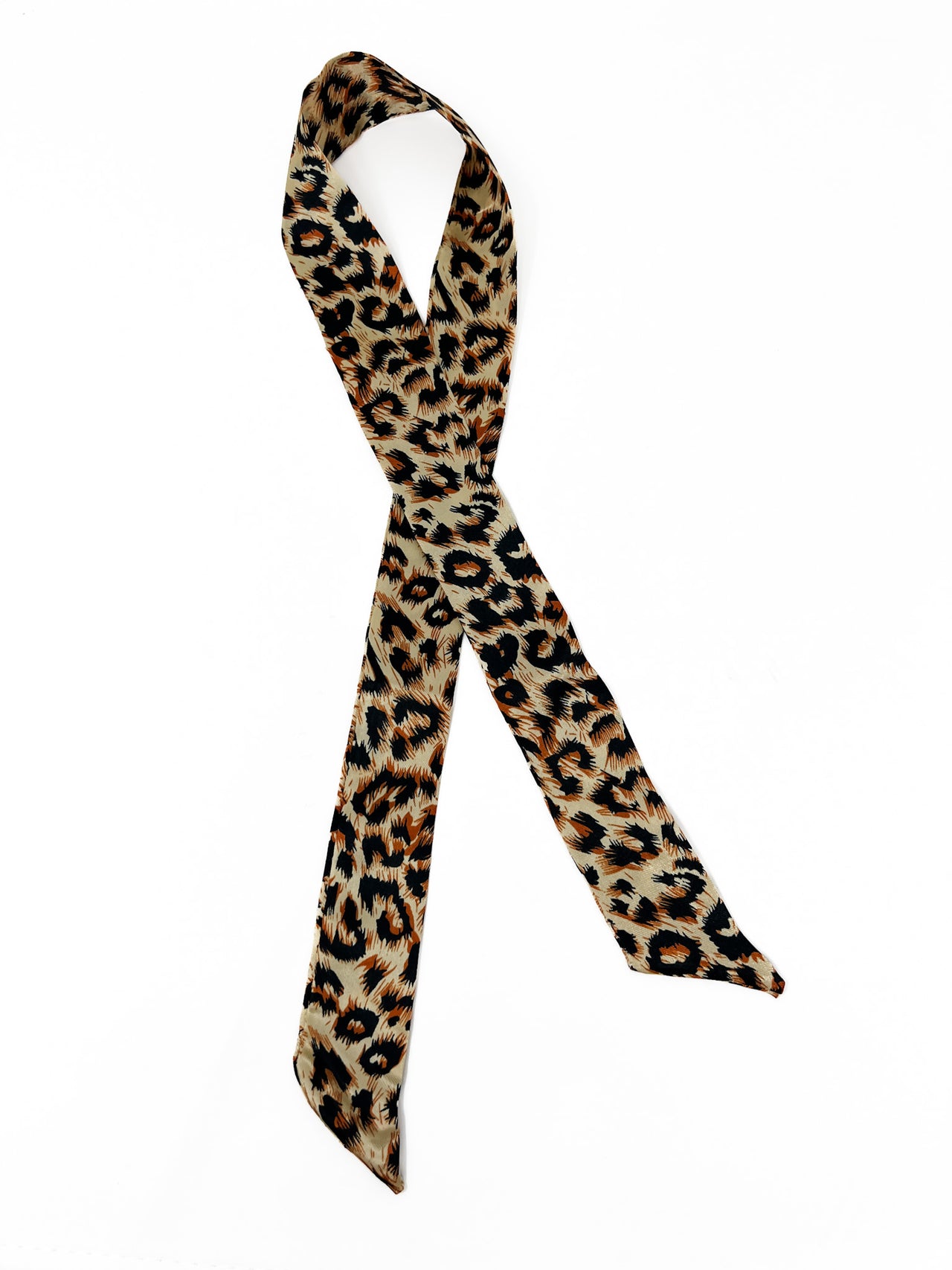 Claire Brown Leopard Scarf