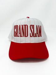 Baseball cap with 'Grand Slam' text on a white background
