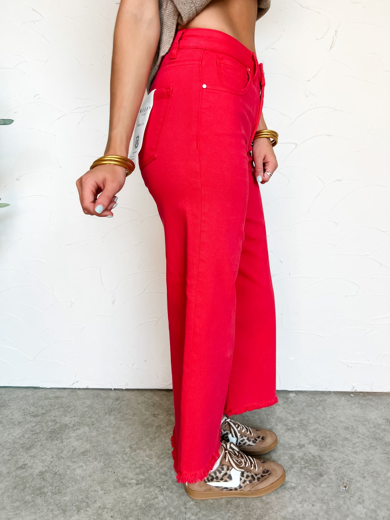 Make A Connection High Rise Crop Wide Leg Pants