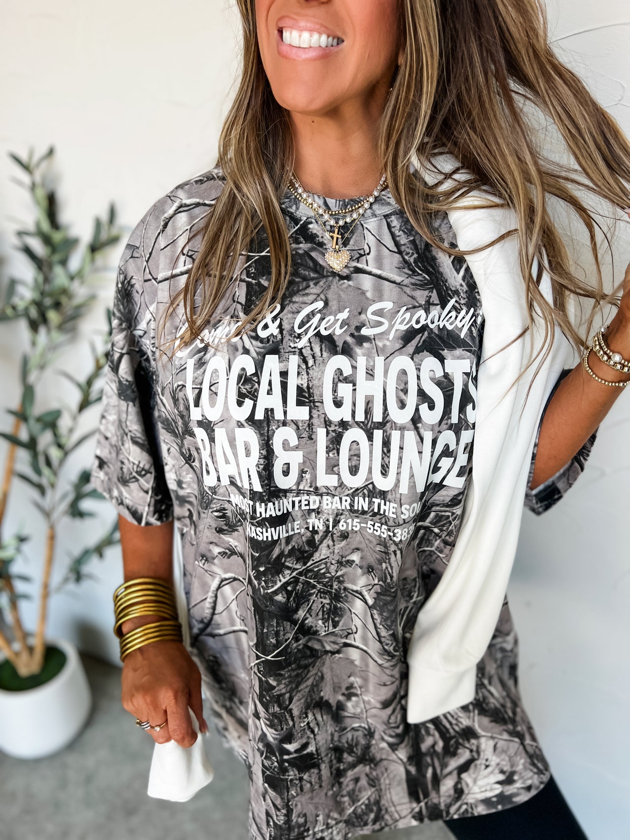 Local Ghosts Bar & Lounge, Spooky Oversized Tee