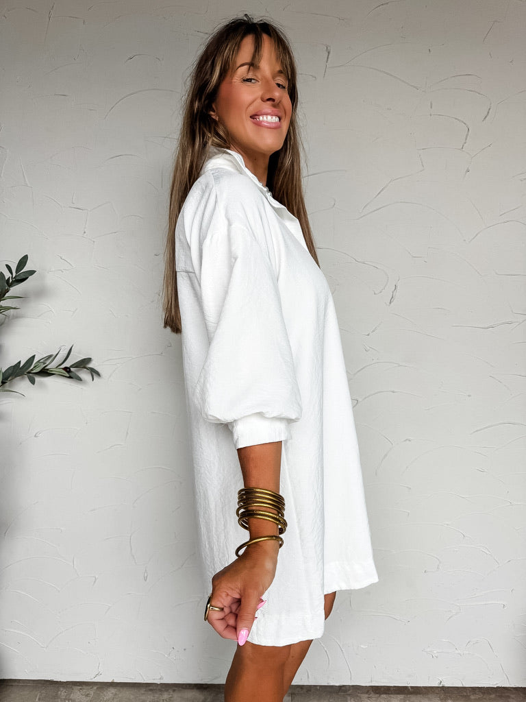 All This Time Shirt Dress With Pockets